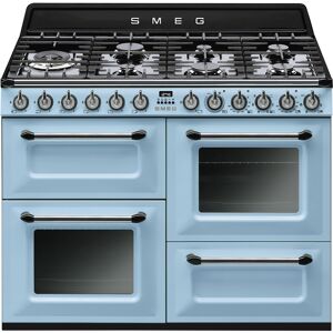 Smeg Victoria TR4110AZ 110cm Dual Fuel Range Cooker-Pastel Blue