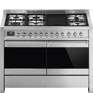 Smeg Classic Opera 120cm Range Cooker with Gas Top Stainless Steel A4-81