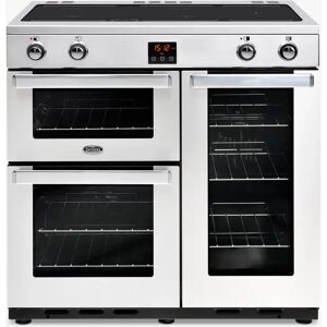 Belling Cookcentre 90EI Electric Range Cooker With Induction Hob - Stainless Steel - Unisex