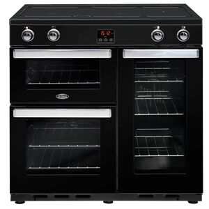 Belling Cookcentre 90EI Electric Range Cooker With Induction Hob - Black - Unisex