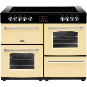 Belling Farmhouse 110E Electric Range Cooker with Ceramic Hob - Cream - Unisex