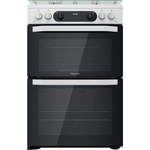 HOTPOINT HDM67G0CCW 60 cm Gas Cooker - White, White