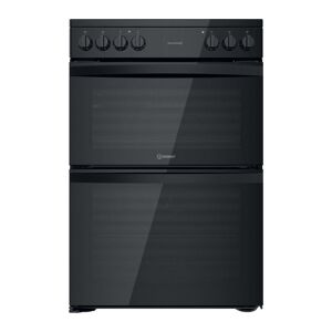 INDESIT ID67V9KMB 60 cm Electric Ceramic Cooker - Black, Black