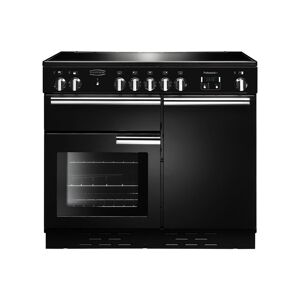 Rangemaster Professional+ 100 Ceramic Range Cooker - Black/Chrome