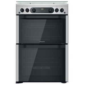 Hotpoint HDM67G0CCX 60cm Double Oven Gas Cooker in St Steel 84 42L