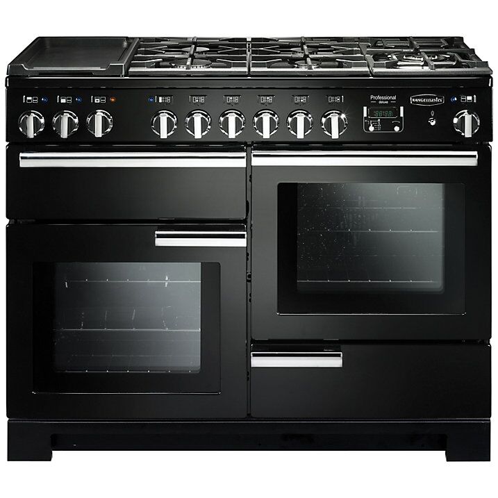 Rangemaster PDL110DFFGB/C Professional Deluxe Dual Fuel 110 Range Cooker Black Chrome