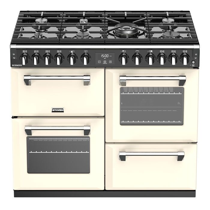 Stoves Richmond RCHS1000DFCC 100cm Dual Fuel Range Cooker Classic - Cream