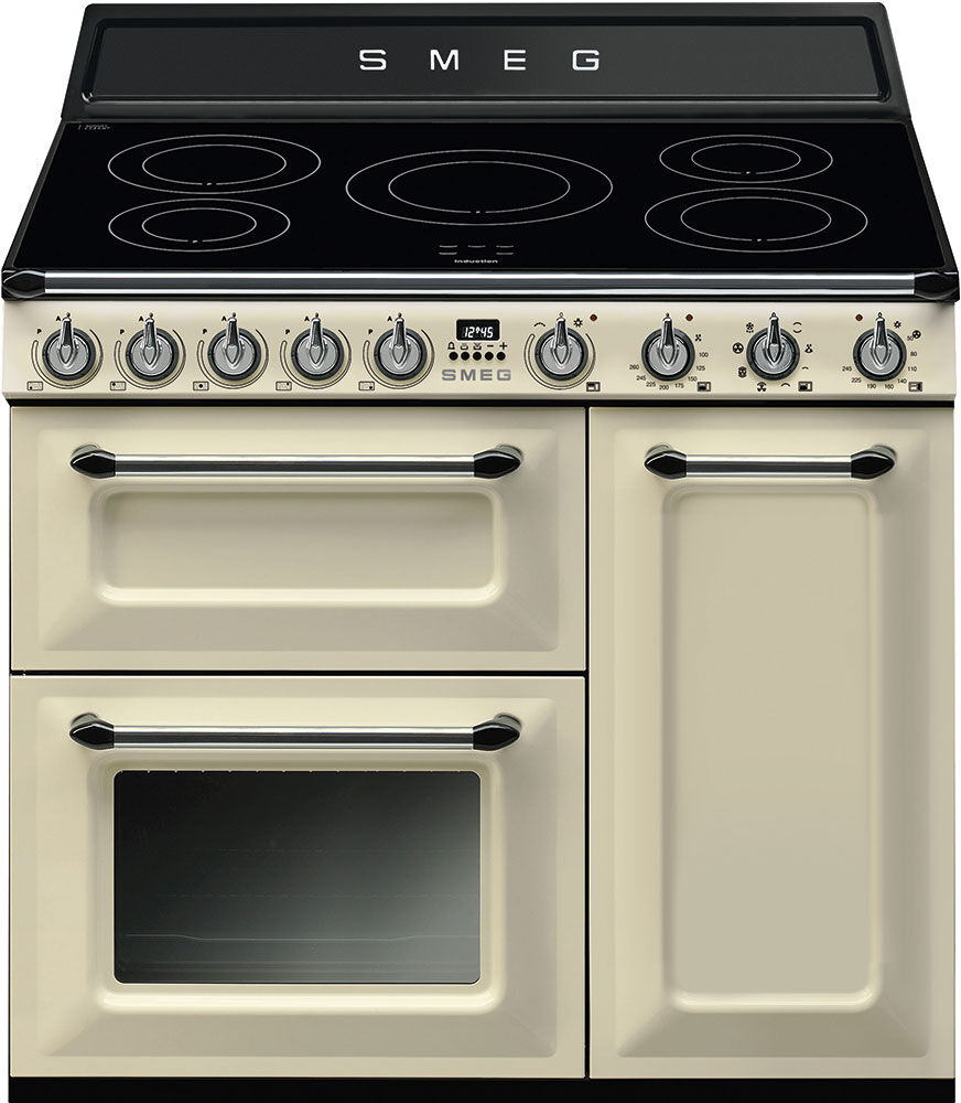 *Special Offer* Smeg TR93IP 90cm Victoria Range Cooker with Induction Hob  Cream