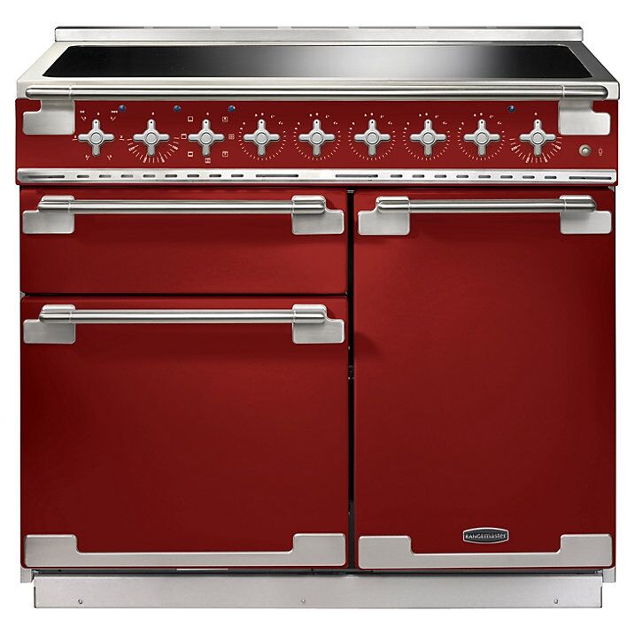 Rangemaster ELS100EIRD/ Elise 100 Induction Hob Range Cooker  Cherry Red