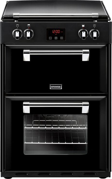 Stoves Richmond R600EIBK 60cm Induction Double Freestanding Cooker-Black