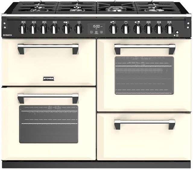 Stoves Richmond RCHS1100DFCC 110cm Dual Fuel Range Cooker Classic - Cream