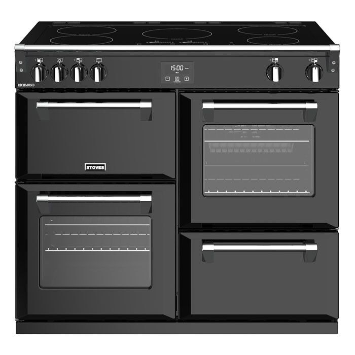 Stoves Richmond RCHS1000EiBK 100cm Electric Induction Range Cooker - Black