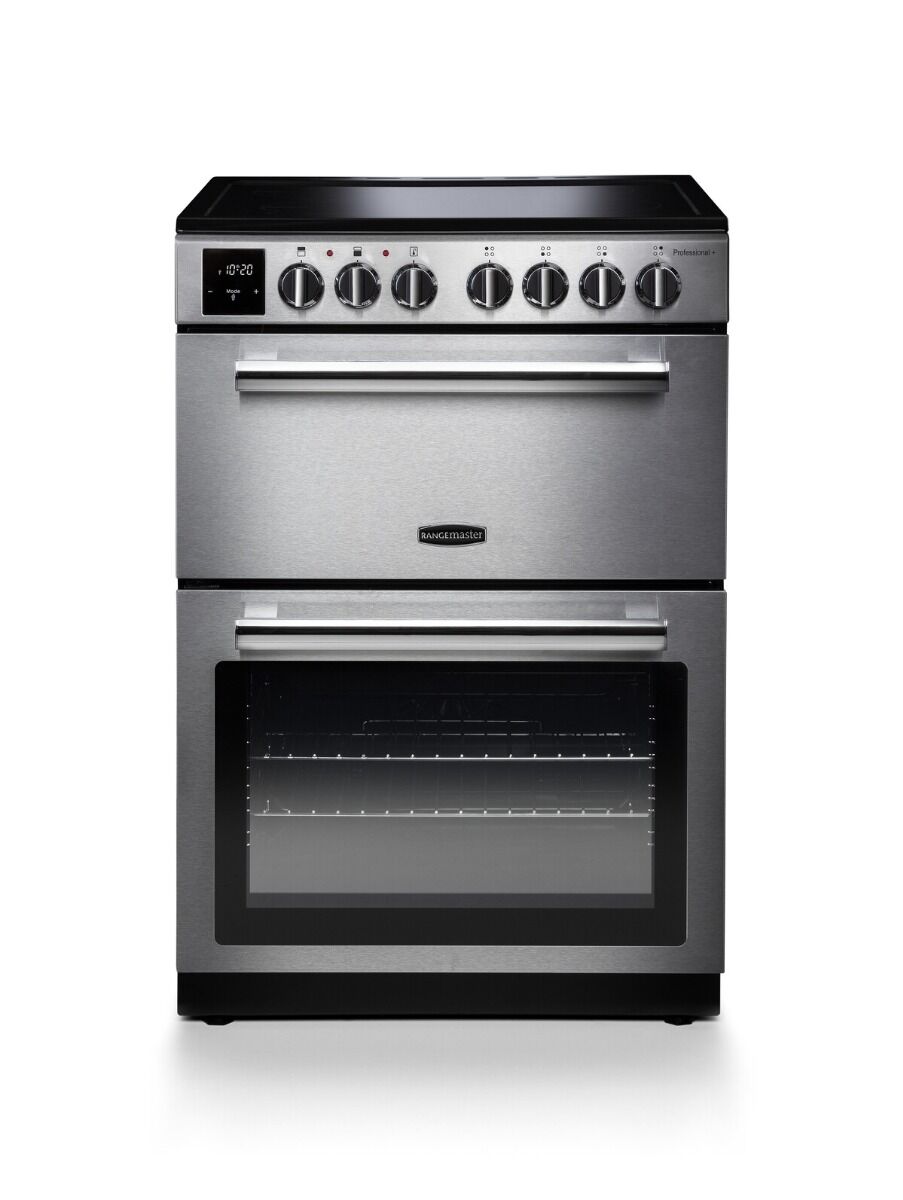 Rangemaster PROPL60ECSS/C 128180 Professional Plus 60cm Ceramic Cooker - STAINLESS/CHROME