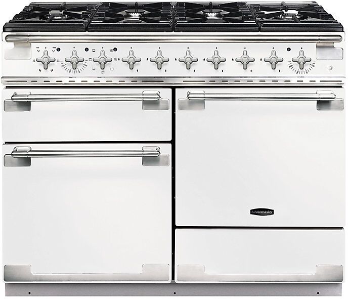 Rangemaster ELS110DFFWH  Elise 110 Dual Fuel Range Cooker  White