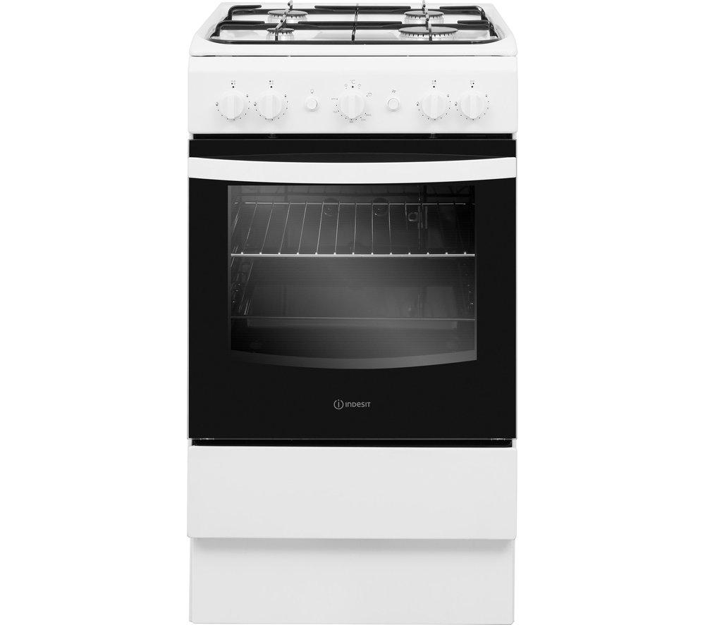 INDESIT IS5G1KMW/U 50 cm Gas Cooker  White, White