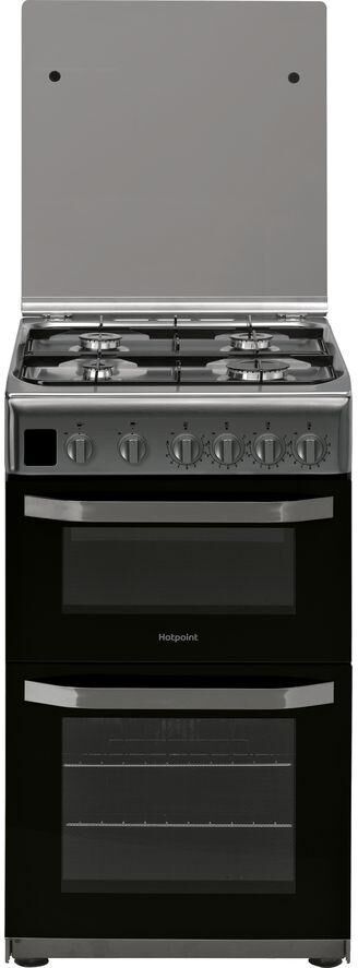 HOTPOINT HD5G00CCX 50 cm Gas Cooker - Graphite, Silver/Grey