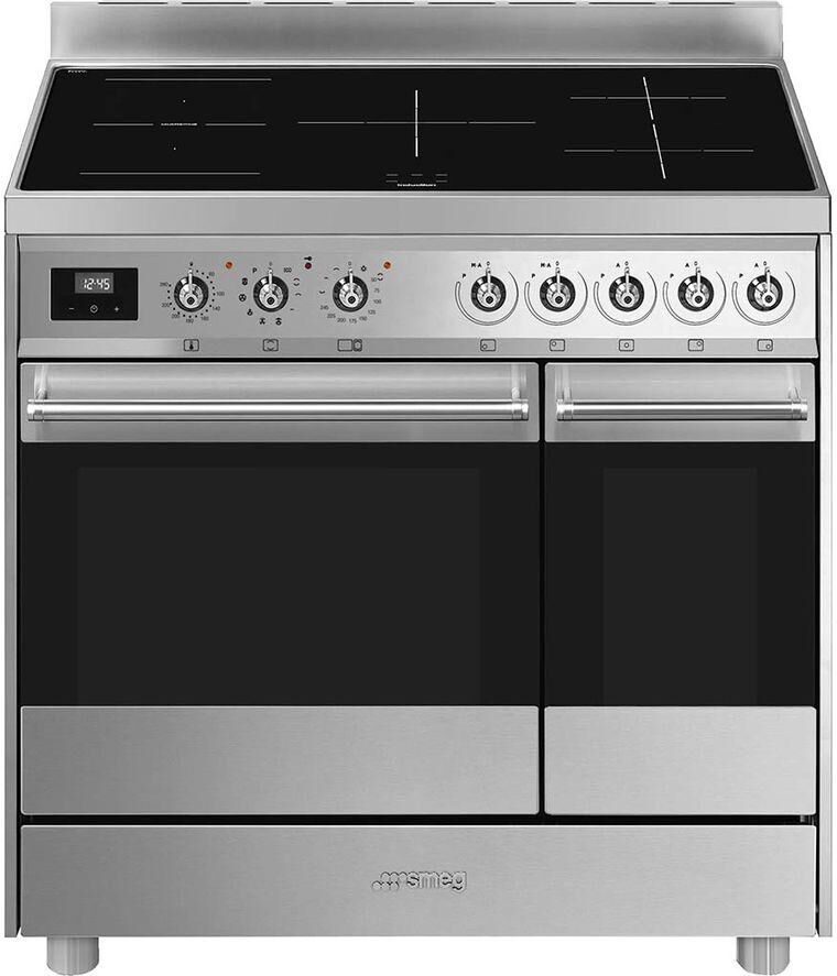 SMEG C92IPX9 90 cm Electric Induction Range Cooker - Stainless Steel, Stainless Steel