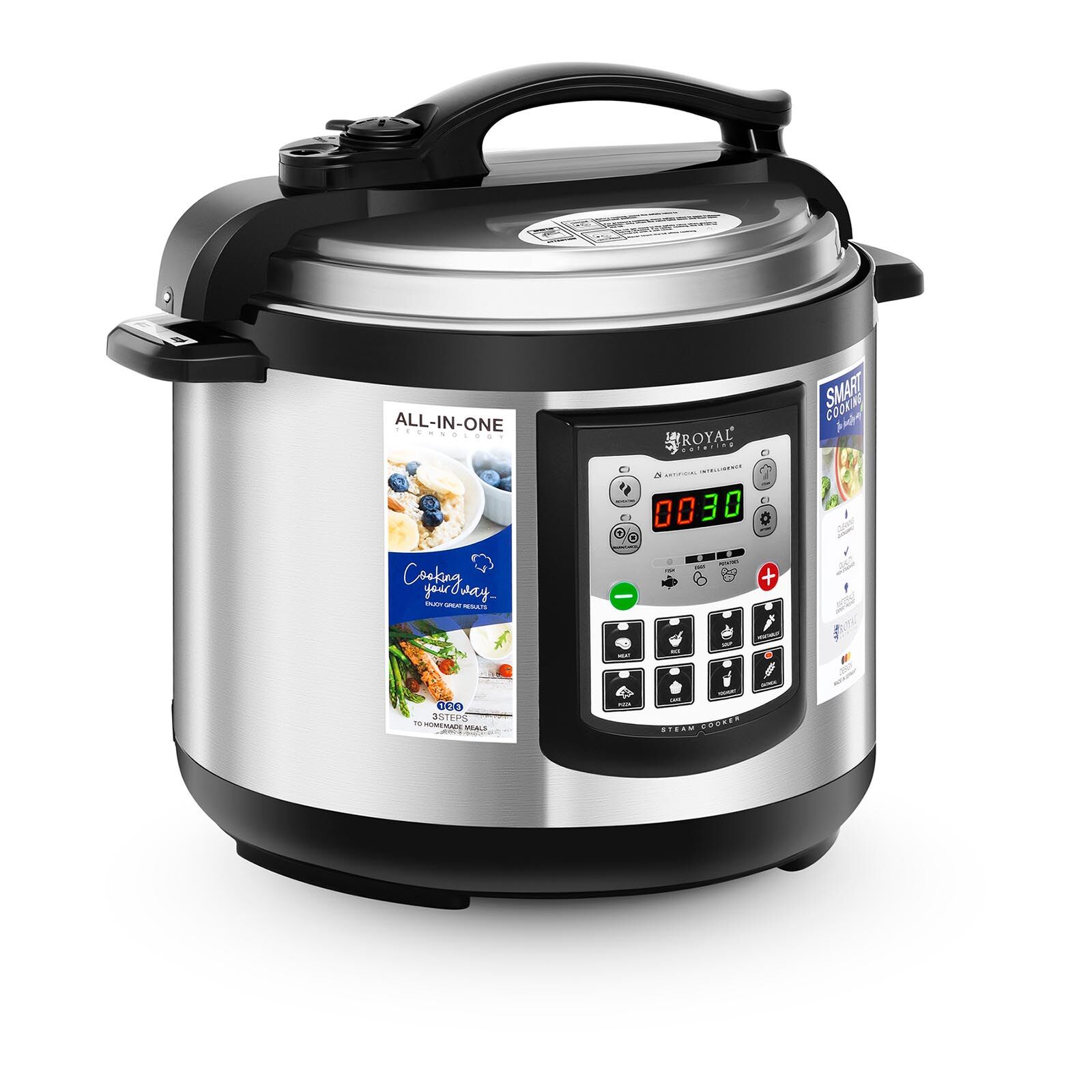 Royal Catering Electric Rice Cooker - 6 Litres - 1.000 W RC-HPC6L
