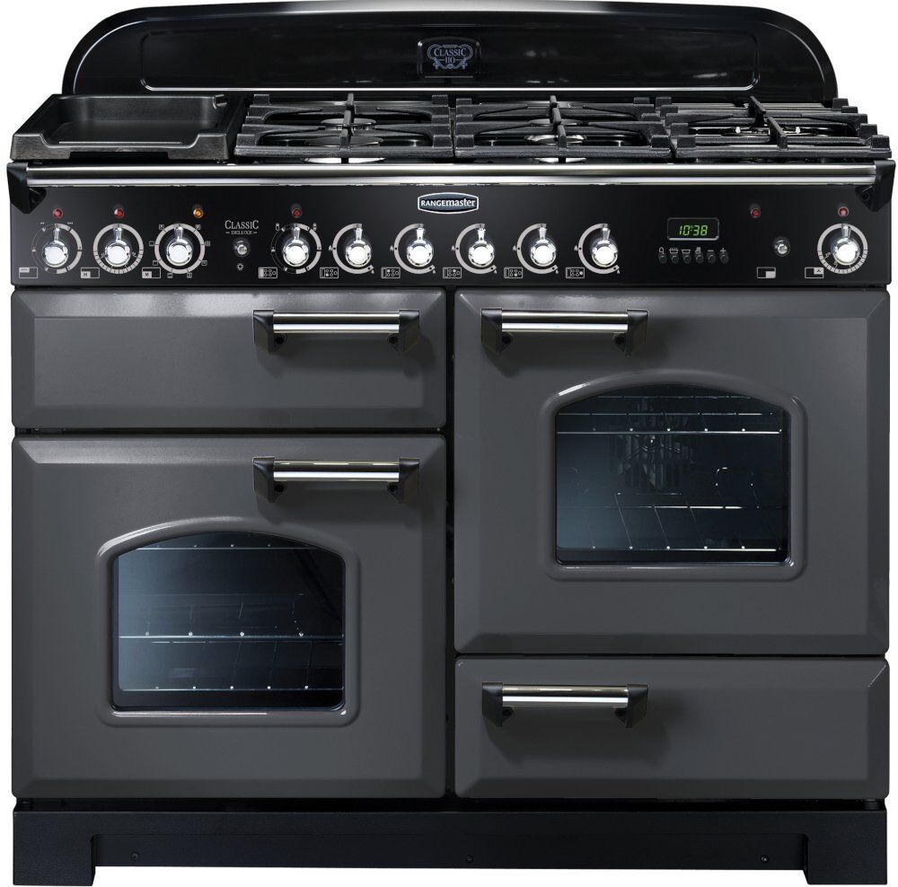 Rangemaster CDL110DFFSL/C Classic Deluxe Slate 110cm Dual Fuel Range Cooker