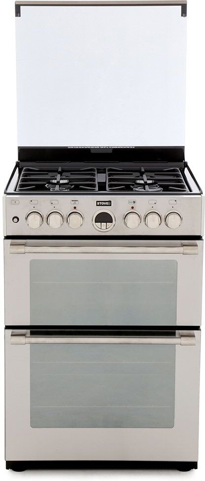 Stoves Sterling 600DF Stainless Steel Dual Fuel Cooker with Double Oven