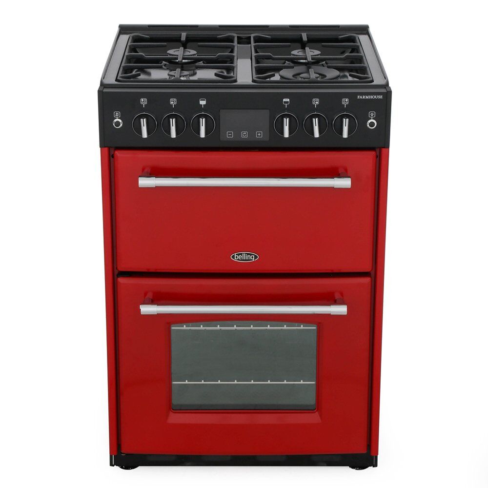 Belling Farmhouse 60G Jalapeno Gas Cooker with Double Oven - Red