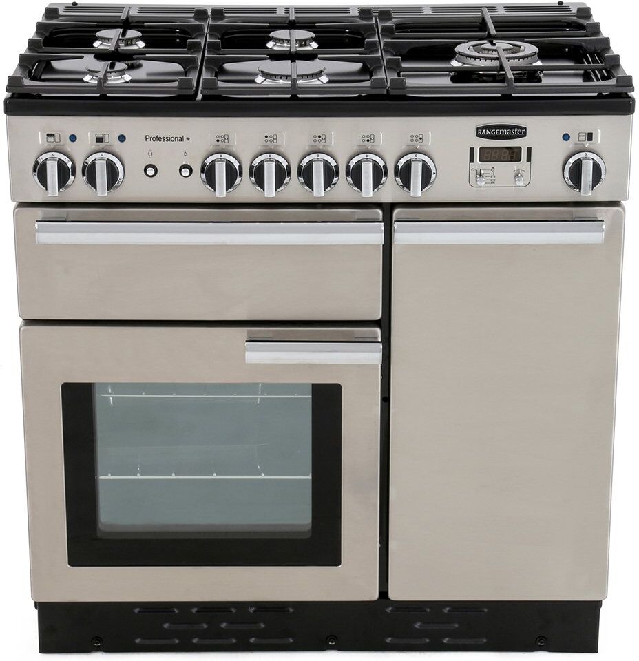 Rangemaster PROP90DFFSS/C Professional Plus Stainless Steel 90cm Dual Fuel Range Cooker