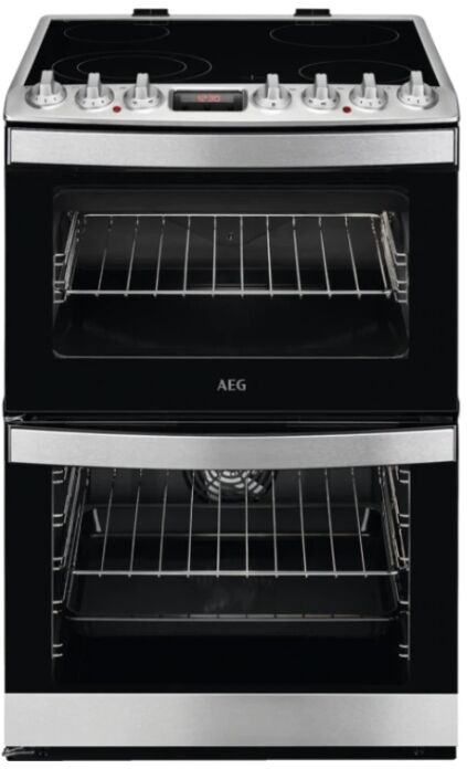 AEG CCB6740ACM SteamBake Ceramic Electric Cooker with Double Oven