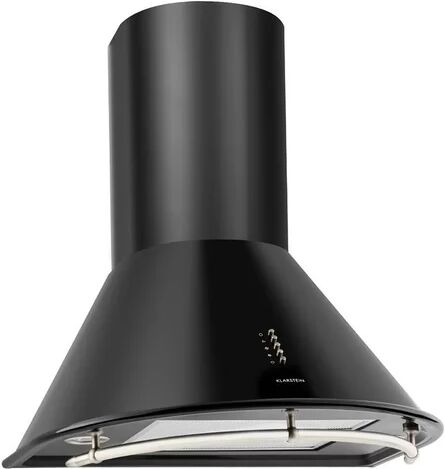 Klarstein Noir 60cm Convertible Wall Mount Cooker Hood Klarstein  - Size: 28cm H X 52cm W X 60cm D