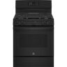 30 in. 5.0 cu.ft. Gas Range with Self-Cleaning Oven in Black with Griddle