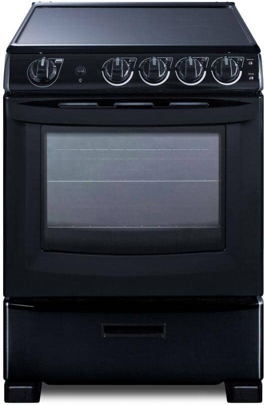 Summit Appliance 24 in. 2.9 cu. ft. Electric Range in Black