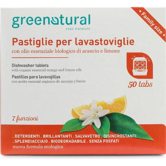 Greenatural Pastillas para lavavajillas 7 funciones (50u.)