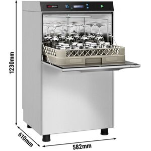 GGM GASTRO - Lave-vaisselle à double paroi - 3,9 kW - avec pompe de nettoyage