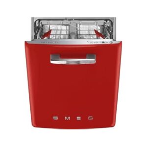 SMEG Lave vaisselle encastrable 60 cm Année 50 rouge STFABRD3 - Publicité