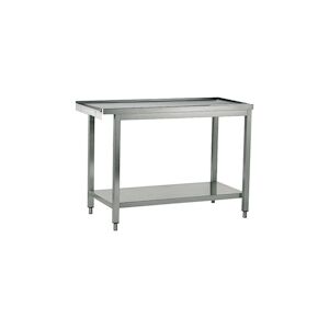 Table d'Entrée ou de Sortie Inox pour Lave Vaisselles à Capot 1200 mmx590x870mm VIRTUS GROUP