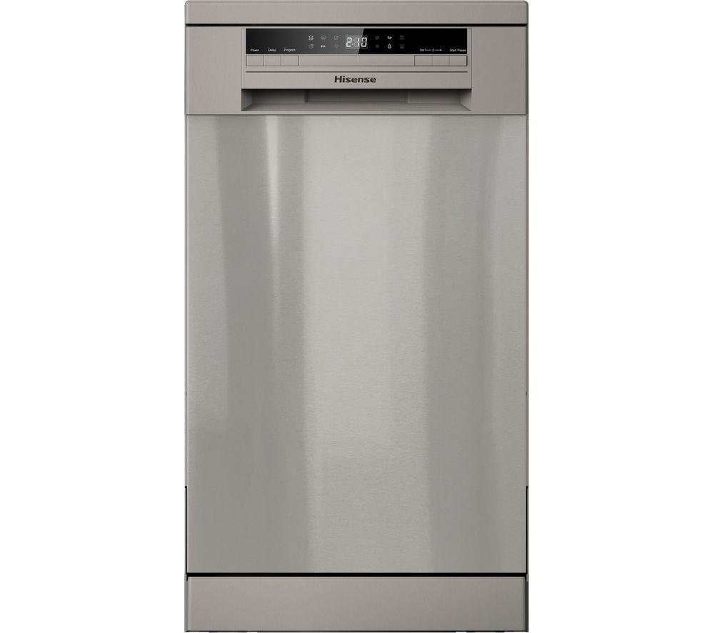 HISENSE HS520E40XUK Slimline Dishwasher - Stainless Steel