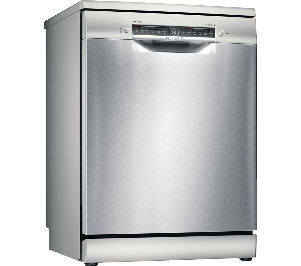 Bosch Serie 6 SMS6ZCI00G Full-size WiFi-enabled Dishwasher - Stainless Steel
