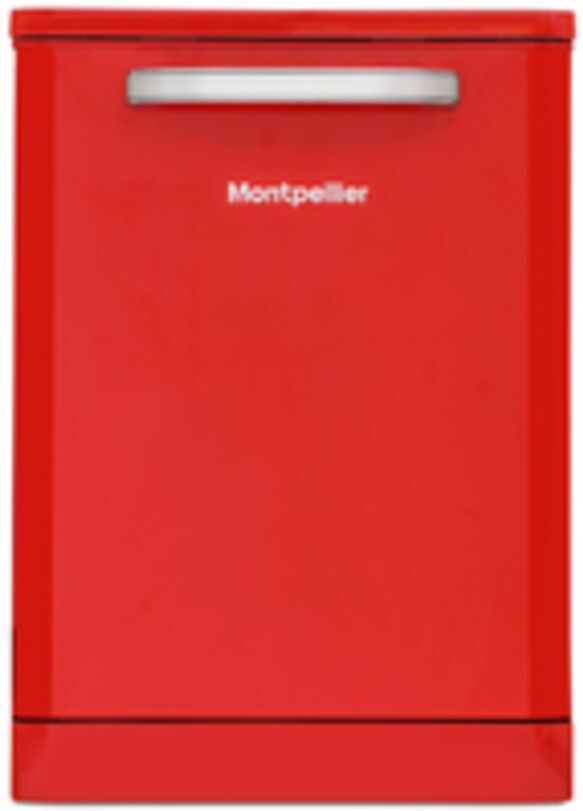 MONTPELLIER MAB6015R Full-size Dishwasher - Red, Red