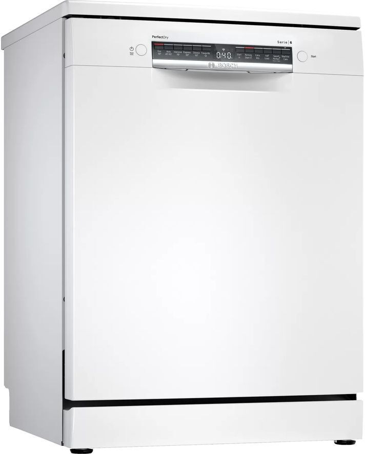 Bosch Serie 6 SMS6ZCW00G Full-size WiFi-enabled Dishwasher - White, White