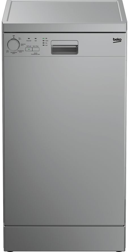 Beko DFS05020S Slimline Dishwasher - Silver, Silver