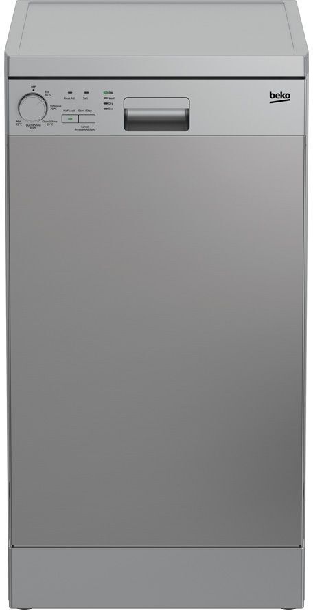 Beko DFS05020X Slimline Dishwasher - Stainless Steel