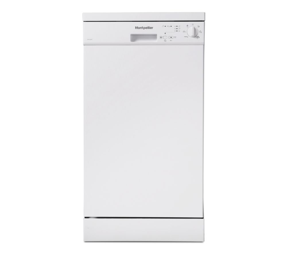 MONTPELLIER DW1065W Slimline Dishwasher - White, White