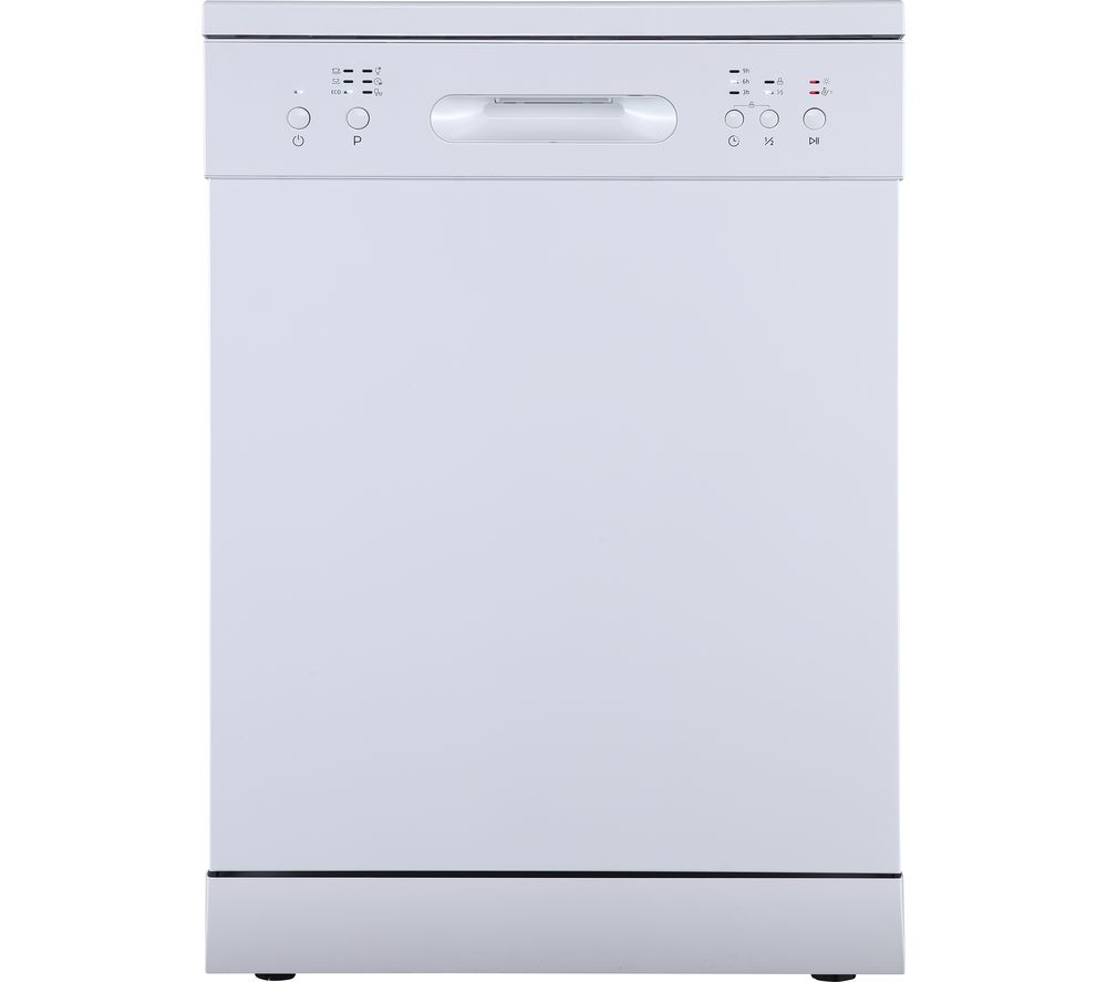 ESSENTIALS CUE CDW60W20 Full-size Dishwasher - White, White