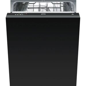 SMEG STE521 - Lavastoviglie a scomparsa totale, 12 coperti, 60 cm, nera, classe A+