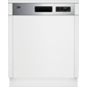 BEKO DSN2643M0X inbouw vaatwasser (Semi inbouw vaatwasser, 598 mm breed) RVS