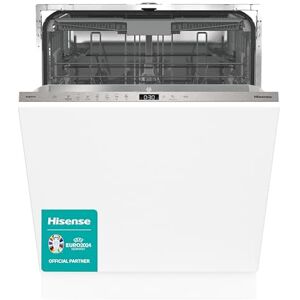 Hisense HV643D90UK 16 Places Fully Integrated Dishwasher Silver with Foldable bottom plate baskets [Energy Class D]