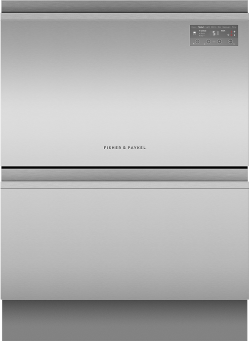 Fisher & Paykel Fisher Paykell DD60D2HNX9 Dishwasher Double Dish Drawer - Stainless Steel