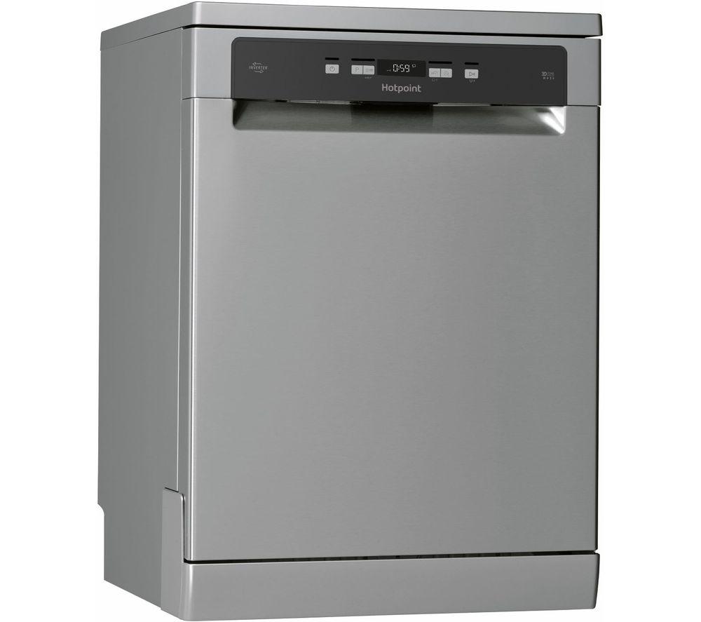 HOTPOINT HFC 3C26 WC X UK Full-size Dishwasher - Inox, Silver/Grey