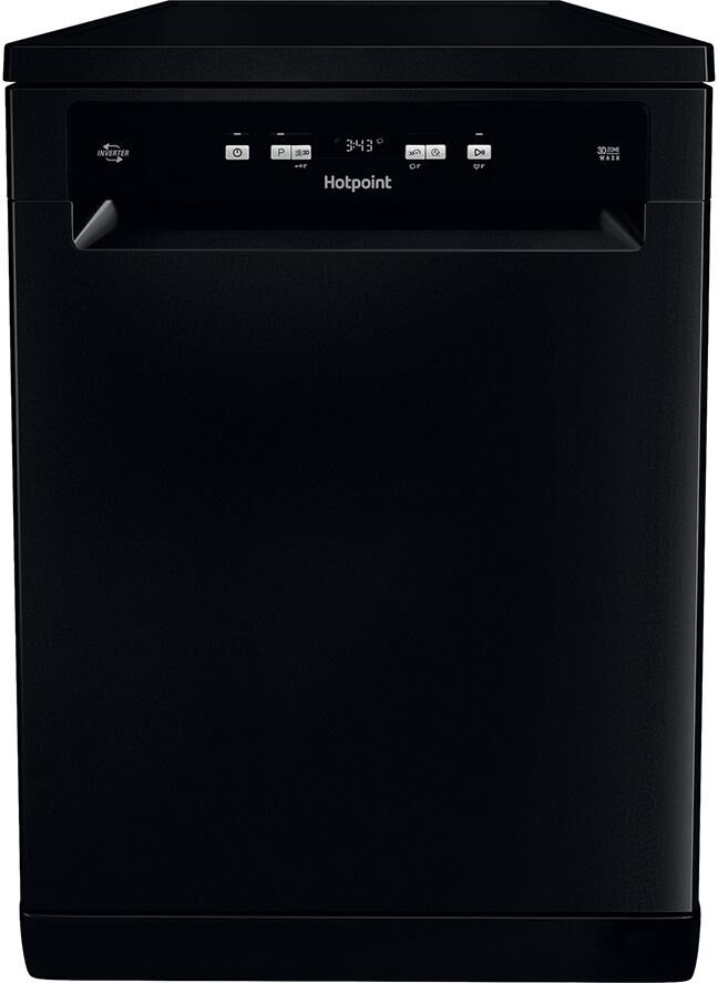 HOTPOINT HFC 3C26 WC B UK Full-size Dishwasher - Black, Black