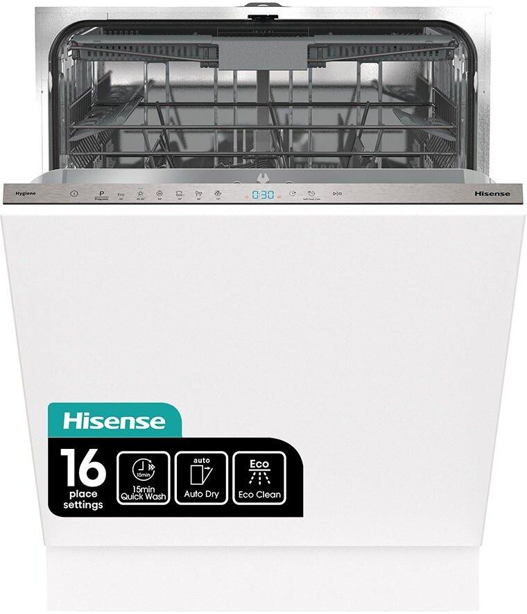 HISENSE HV643D60UK Full-size Fully Integrated Dishwasher, White