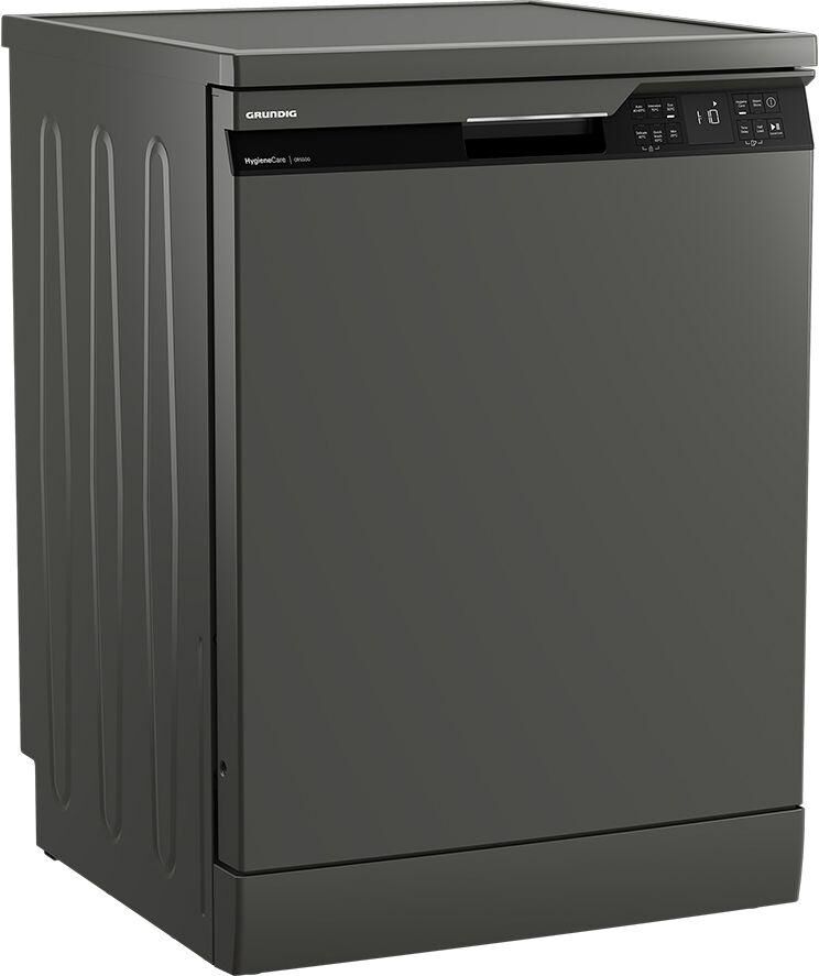 GRUNDIG GNFP3441G Full-size Dishwasher - Graphite, Silver/Grey